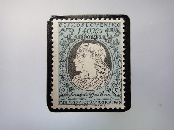捷克斯洛伐克郵票胸針3589 第1張的照片