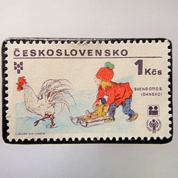 捷克斯洛伐克郵票胸針3613 第1張的照片