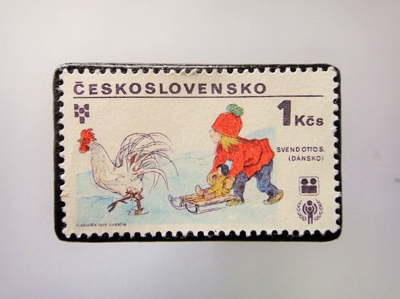 捷克斯洛伐克郵票胸針3613 第1張的照片