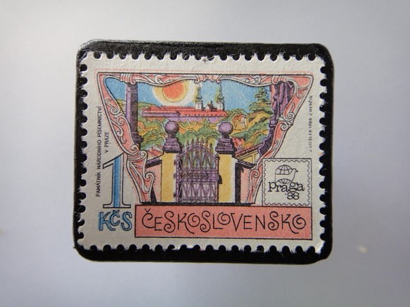 捷克斯洛伐克郵票胸針3631 第1張的照片