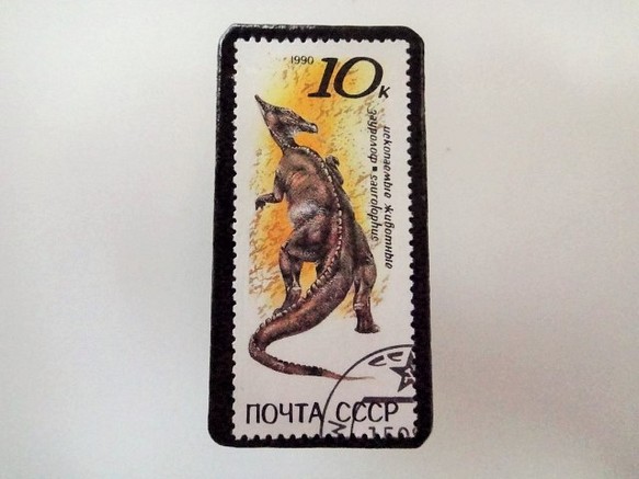 蘇聯恐龍郵票胸針3683 第1張的照片