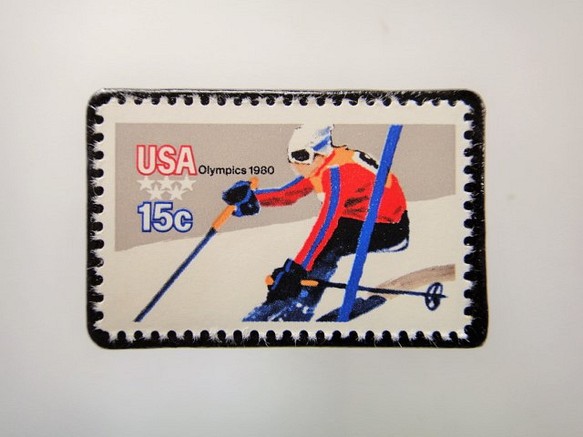 アメリカ　オリンピック切手ブローチ 3736 1枚目の画像