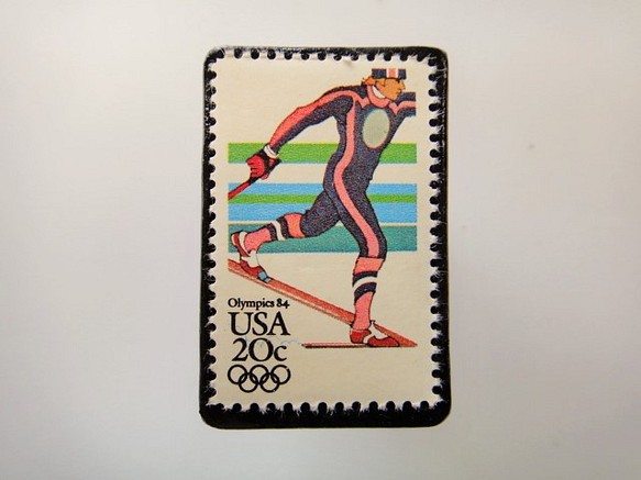 アメリカ　オリンピック切手ブローチ 3751 1枚目の画像