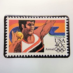 アメリカ　オリンピック切手ブローチ 3764 1枚目の画像