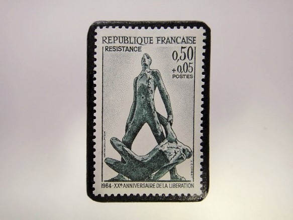 法國郵票胸針3854 第1張的照片