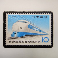 日本鐵路郵票胸針3934 第1張的照片