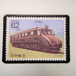 日本　 鉄道切手ブローチ 3943 1枚目の画像