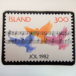 冰島聖誕郵票胸針4116 第1張的照片