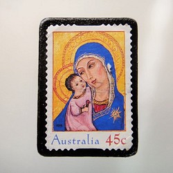 澳大利亞聖誕郵票胸針4389 第1張的照片
