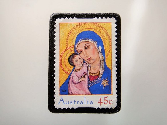 澳大利亞聖誕郵票胸針4389 第1張的照片