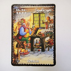 ソマリア　ピノキオ切手ブローチ4622 1枚目の画像