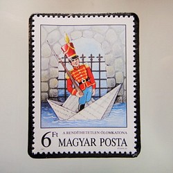ハンガリー　童話切手ブローチ4876 1枚目の画像
