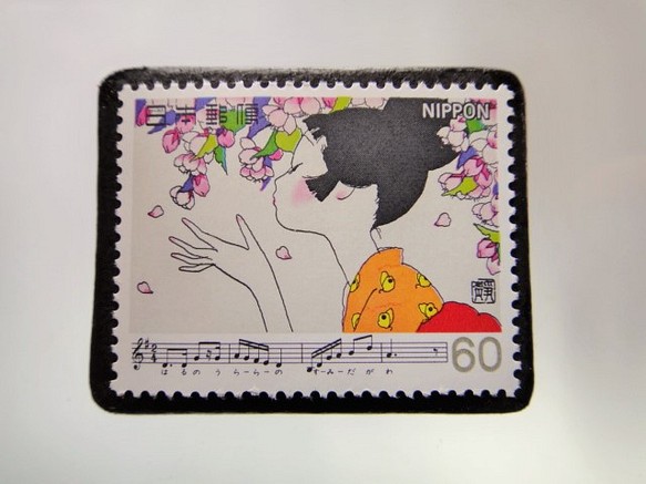 日本歌曲“花”郵票胸針5210 第1張的照片