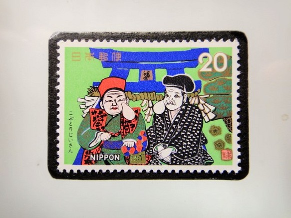 日本著名故事“Koburijijisan”郵票胸針5223 第1張的照片