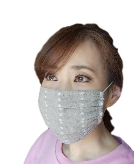 コロナウイルス対策　先染めチェックで作った手作り布マスク　完成品 1枚目の画像