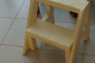 花台 踏み台　子供椅子　プランター台　ステップスツール　アイボリー 1枚目の画像