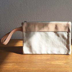 leather×canvas double bag 革(レザー)×帆布(キャンバス) ダブルバッグ 1枚目の画像