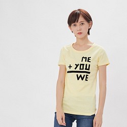 Love Couple  恋人　Cotton T-shirt  Egg Yellow 1枚目の画像