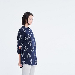 Ivyロングシャツ  Cotton Floral Print Long Sleeves Blouse 1枚目の画像