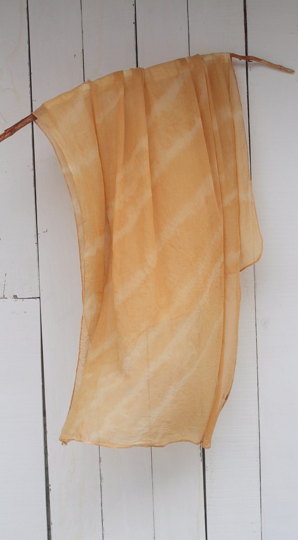 自在染isvara 植物染純棉圍巾 純粹系列 明亮 第1張的照片