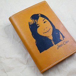 APEE皮手工~拓像護照夾~銘黃 第1張的照片