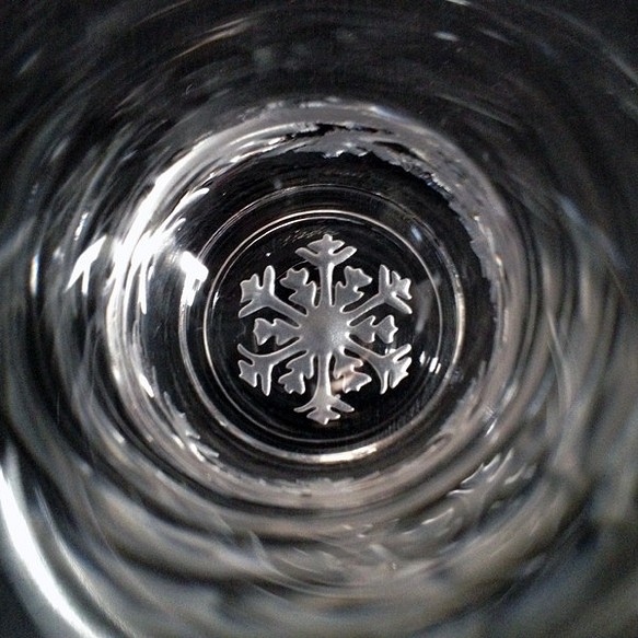ミニグラス（雪の結晶） 1枚目の画像