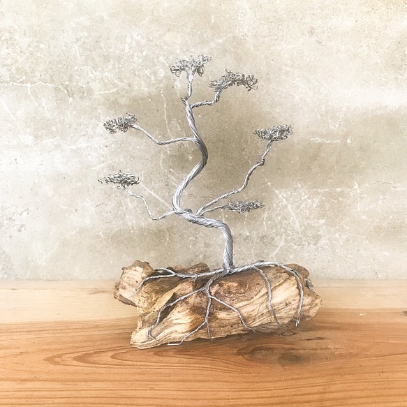 [ル・セン]手作りロフト工業用風金属線彫刻盆栽/鉢植え 1枚目の画像