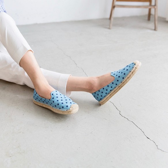 日本の布手作りのわら靴 - カウボーイ星 1枚目の画像