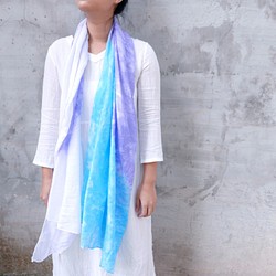 [Violet] Tie dye/scarf/shawl 1枚目の画像