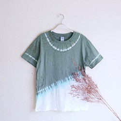 [Matcha] Tie dye/T-shirt/Garment/Custom size/Men/Women 1枚目の画像