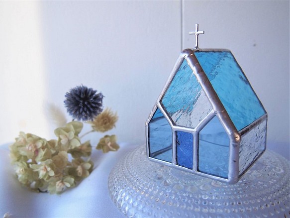 “ Iglesia Agua Azul” LED燭台彩色玻璃 第1張的照片
