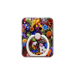 FLOWER2 智能手機環 / iPhone 智能手機殼 Hanaharu 向日葵玫瑰三色堇 第1張的照片