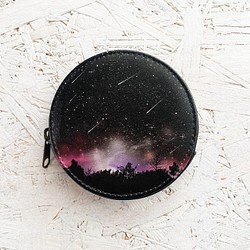 Meteor BLACK 零錢包/小袋子/錢包零錢包夜空星空 第1張的照片