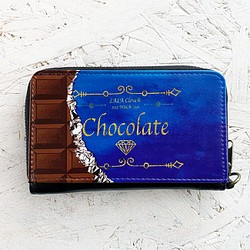 巧克力迷你錢包/緊湊型錢包鑰匙錢包 第1張的照片