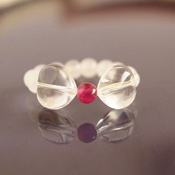 宝石質　ルビー　Simple　Ring　(リボン) 1枚目の画像