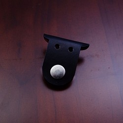 [クオ]手作り黒ベジタブルなめした革の手作り仔牛ハブ 1枚目の画像