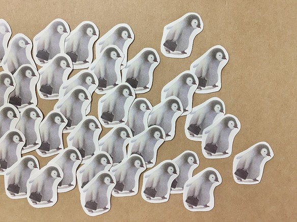 小企鵝上班 貼紙包 第1張的照片
