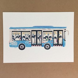 搭公車－明信片 第1張的照片