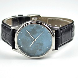 聖誕禮物 - 月球手錶 (淺藍) - 男女兼用 - 全球免運 第1張的照片