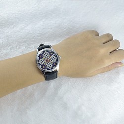 藝術磁磚花紋手錶 - 中性 -全球免運費 第1張的照片