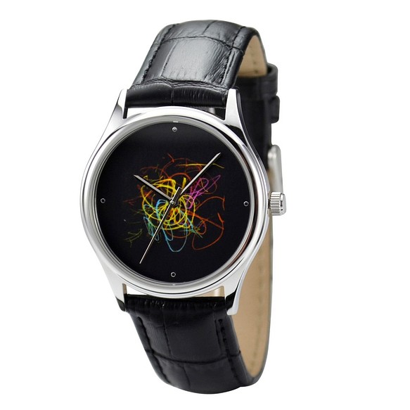 亂塗亂畫(彩色)手錶 - 中性設計 - 全球免運費 第1張的照片