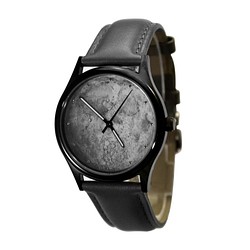 灰色月球手錶 黑殼  - 中性 - 全球免運 第1張的照片