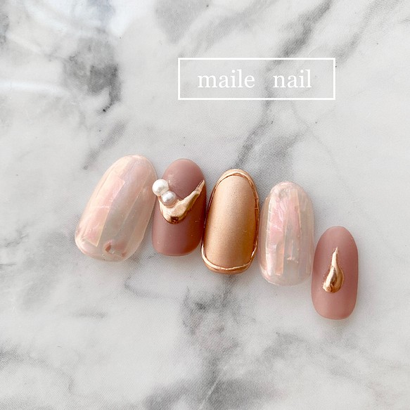 コットンパールネイル ネイルチップ ネイルシール Maile Nail 通販 Creema クリーマ ハンドメイド 手作り クラフト作品の販売サイト