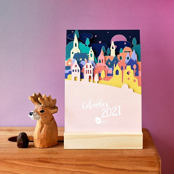 2021年彩色歐洲小村莊桌曆 // 明信片尺寸 第1張的照片