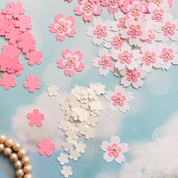桜咲く4タイプの白とピンクの可愛いさくら その他素材 Kamitote 通販 Creema クリーマ ハンドメイド 手作り クラフト作品の販売サイト