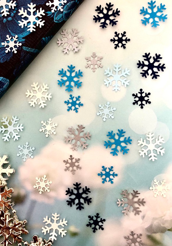 【New♪】冬空に舞う雪の結晶 1枚目の画像