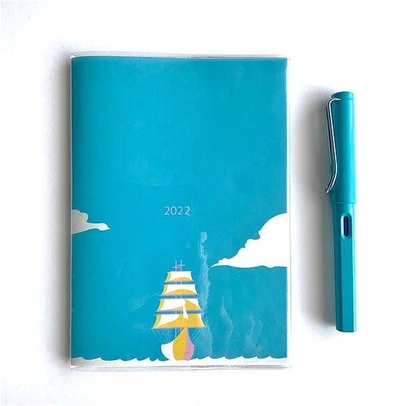 ※売り切れ※ 帆船　海　手帳　スケジュール帳　2022 1枚目の画像