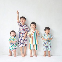 [阿花姊妹]夏日兒童日式甚平/浴衣 #三種款型 第1張的照片