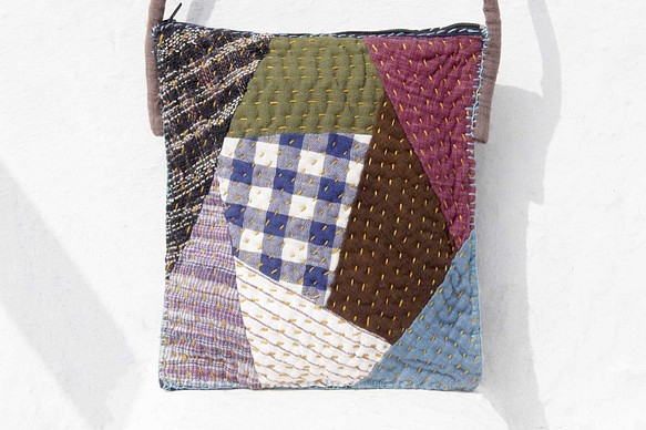 バックパック/メッセンジャーバッグ刺繍/手刺繍ショルダーバッグ/ハンドステッチサリーライン旅行バッグ/バックパックの縫合糸のLi 1枚目の画像