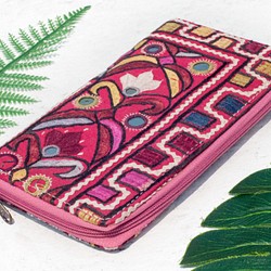 母の日バレンタインの日ギフト新年の贈り物国風森林局誕生日贈り物手刺繍財布国風ロングクリップ刺繍財布手作り古代布ロングクリップ - 1枚目の画像